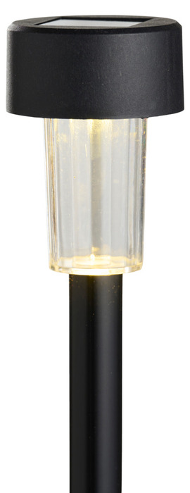 Solcellelamper til hagen svart H35,5 cm 8-pk.